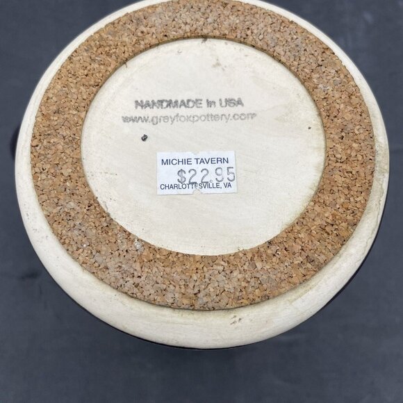 Michie Tavern 1784 Blue Purple Drip Glazed Beer Stein Mug by Grey Fox Pottery - Picture 4 of 7